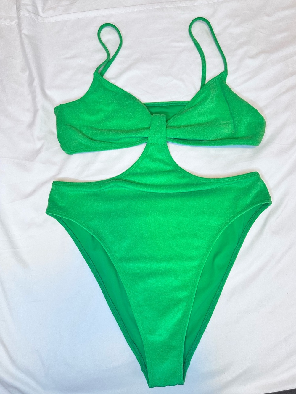 PacSun Green Cutout One Piece Swimsuit Size Large